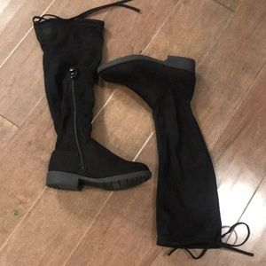 Black knee boots children